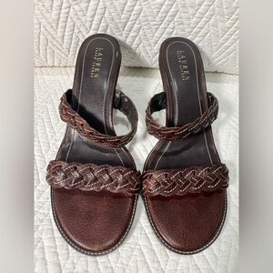 Ralph Lauren Chocolate Braided Sandals